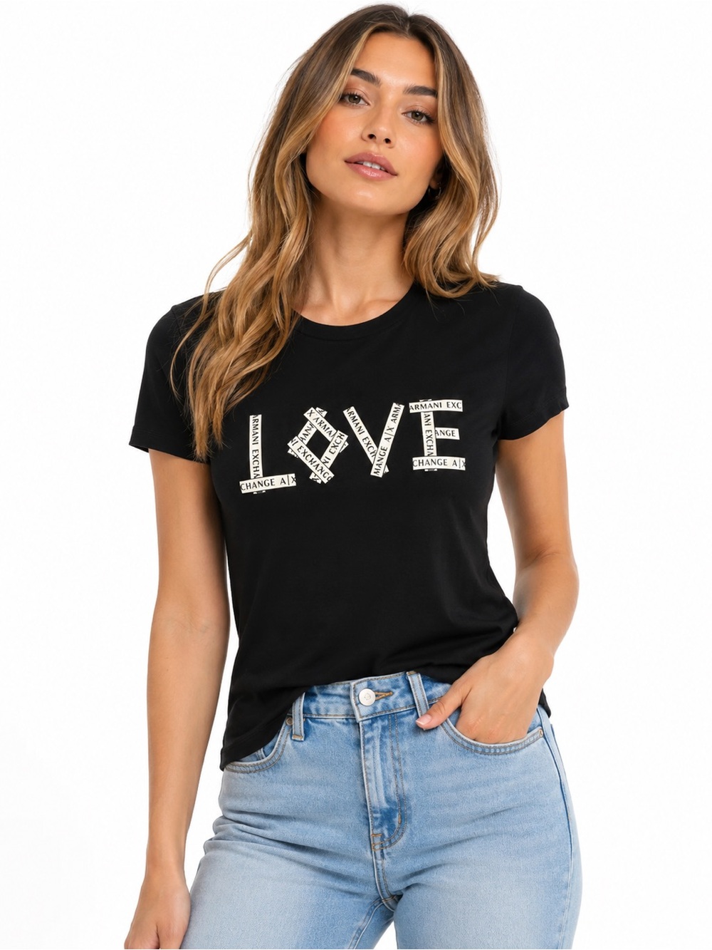 Armani Exchange Black Tee | S